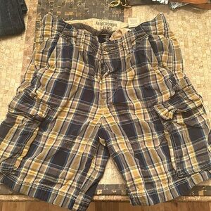 Men’s Abercrombie Plaid Cargo Shorts